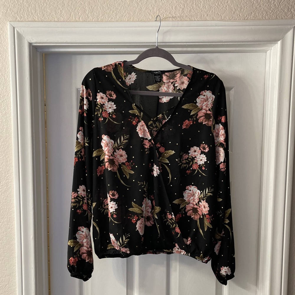 Sheer Floral Top